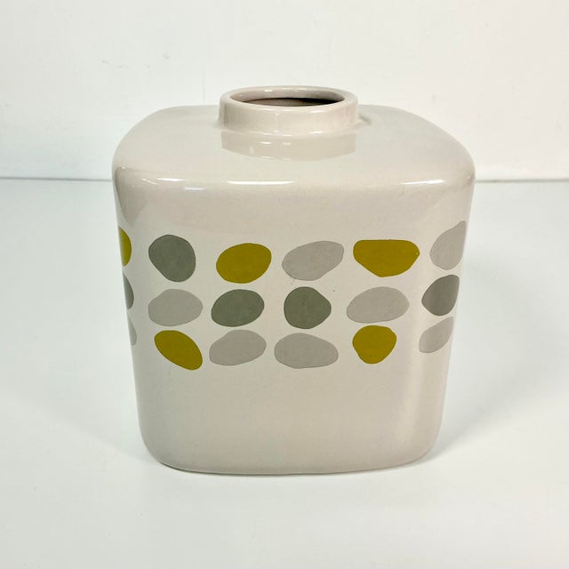 Contemporary 1990s Vintage Boho Chic Contemporary Ceramic Tissue Box Cover. For Sale - Image 3 of 10