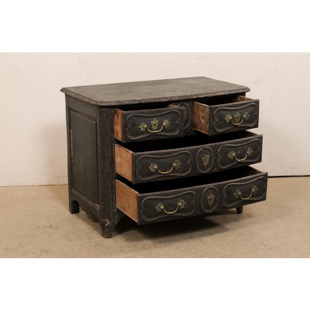 18th Century 18th C. French Louis XV Bow-Front Commode For Sale - Image 5 of 10