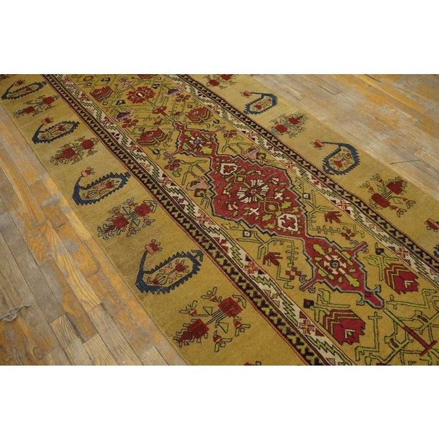 1870s Antique Brown Geometric Caucasian Shusha Karabagh Hallway Runner Rug For Sale - Image 9 of 12