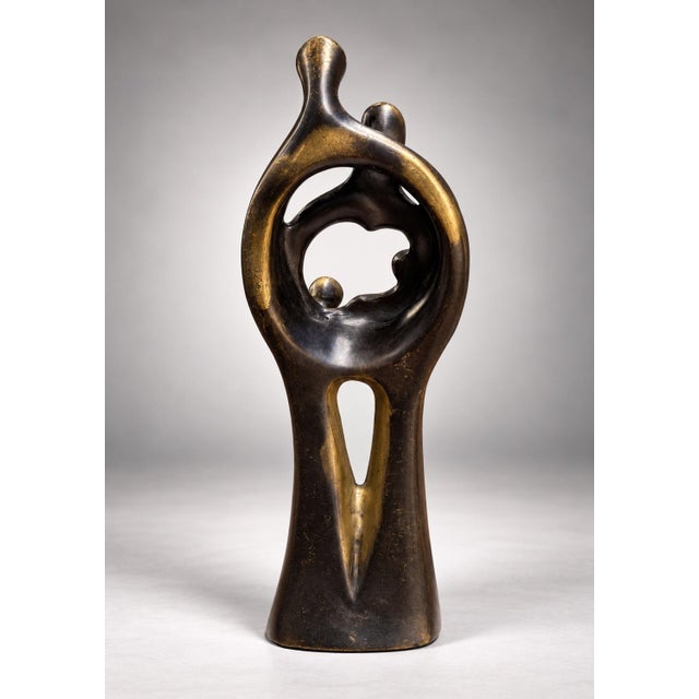 Bronze 1950s Attribute to Henry Moore Sculpture For Sale - Image 8 of 12