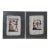 Late 20th Century Egyptian Revival Papyrus Painting Art Pharaoh King Ramses Queen Nefertari - Set of 2 For Sale