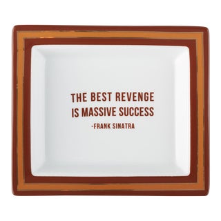 Frank Sinatra Wise Sayings Gentleman's Trinket Tray by Kenneth Ludwig Chicago For Sale