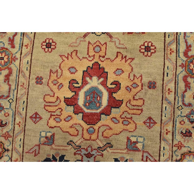 Kazak Runner 2’8” X 9’8” Beige Wool Traditional Hand-Knotted Oriental Rug For Sale - Image 4 of 13