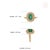 VRJewels Vintage Cluster Diamond 1.81 Carats Emerald Ring in 14k Gold Size 4, New For Sale - Image 12 of 18