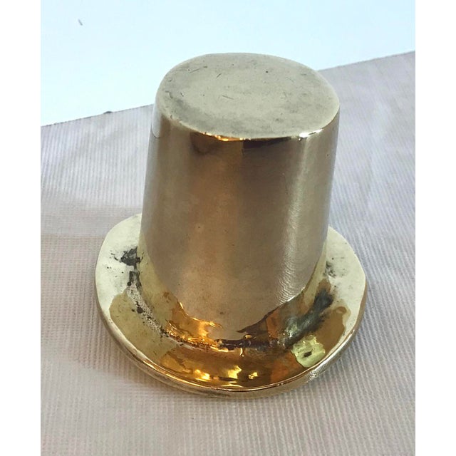 Vintage Brass Top Hat Chairish
