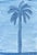 Abstract original palm tree painting unframed on watercolor paper measuring 9 inches x 12 inches. By Charleston based...