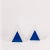 Pair of Italian wall lights with a geometric design by Guzzini, 1970s. Triangular-shaped body formed by two methacrylate...