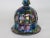 Glass Fenton Carnival Glass Amethyst Hand Painted Flowers Bell For Sale - Image 7 of 11
