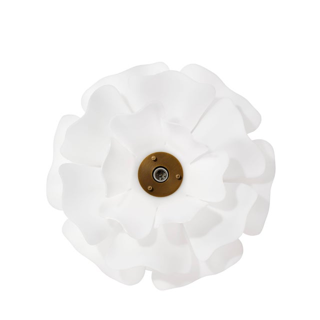 White Jamie Young Zinnia Small Chandelier in White Acrylic For Sale - Image 8 of 11