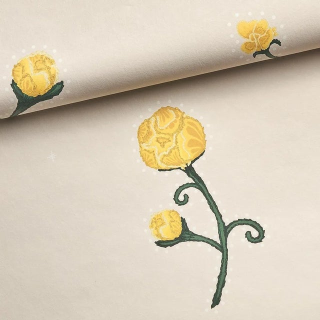 Schumacher Sample - Schumacher x Backdrop Rhinestone Cowboy Wallpaper in Bright Yellow For Sale - Image 4 of 6