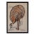 Vintage 1970s Naomi Mills Handprinted Emu Textile Art Wall Hanging For Sale