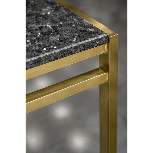 Mid-Century Italian Modern Brass Coffee Table with Stone Top, 1970s For Sale - Image 18 of 18