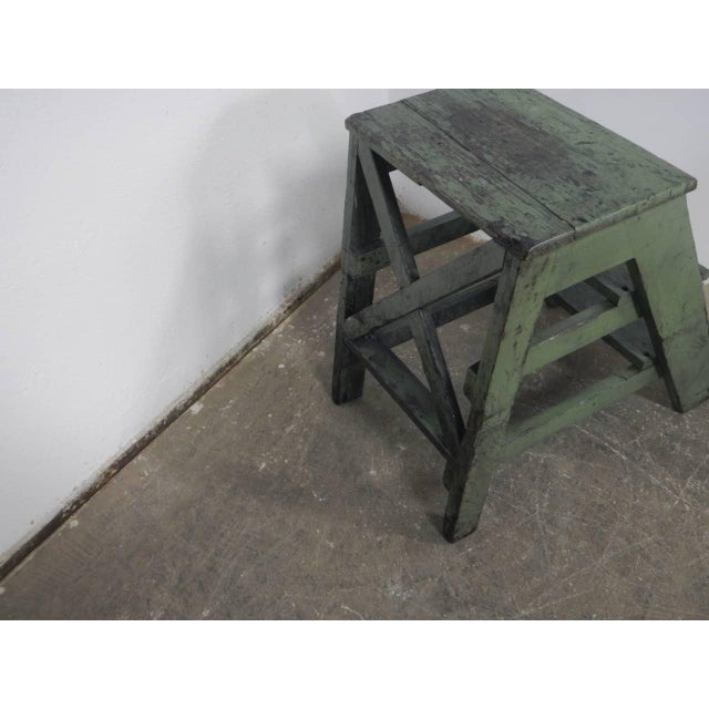 Wood Fir Stool Ladder, 1960s For Sale - Image 7 of 9