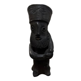 Ethiopian Folk Art Figurine Made of Clay For Sale