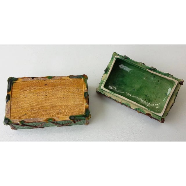 Late 19th Century 19th Century Victorian Saint Honore Les Bains Majolica Palissy Lizard Box For Sale - Image 5 of 6