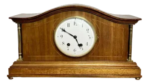 Edwardian Walnut Mantle Clock, 1900s