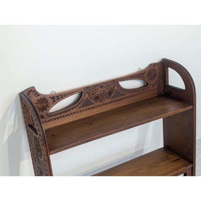 Antique Carved Wall Shelf, 1920s For Sale - Image 3 of 17