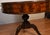 1930s English Chippendale Mahogany & Leather Top Round Center Table / Hall Table For Sale - Image 12 of 16