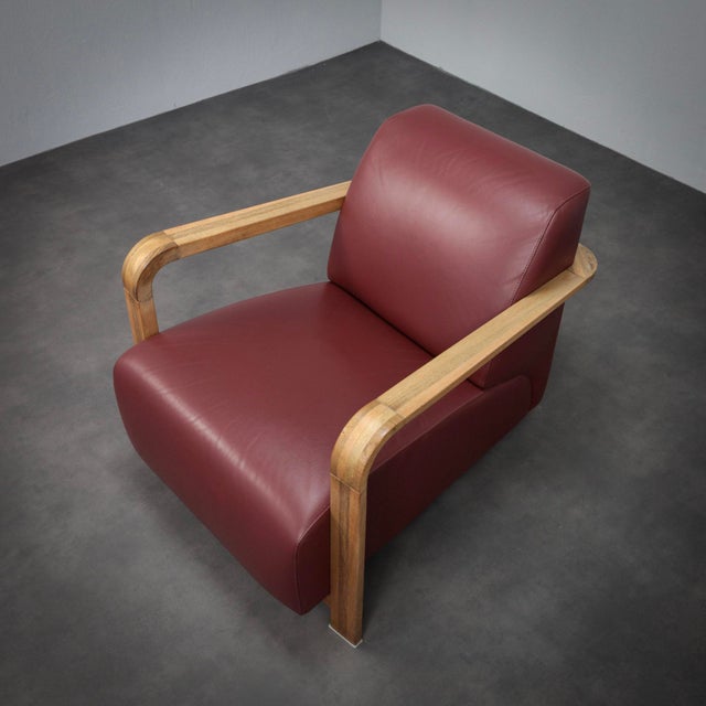 Wood Lounge Chairs by Hugo de Ruiter for Hemingway, Netherlands, 1990s, Set of 2 For Sale - Image 7 of 12