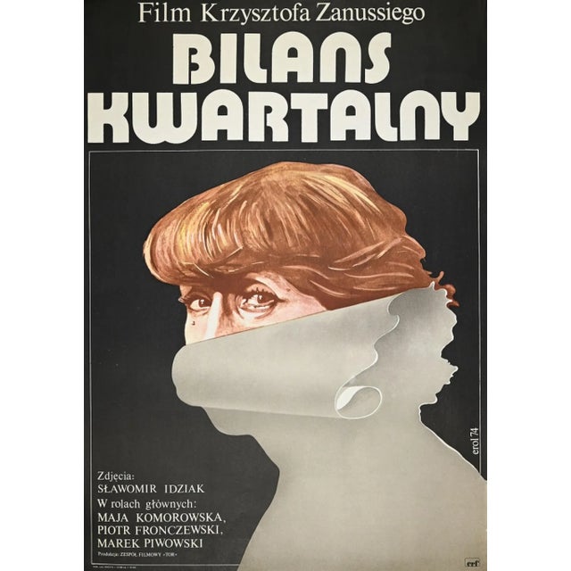 Original vintage poster realized by Jakub Erol (Poland, 1941-2018) in 1974. Good condition. Signed and dated. This work...