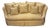Vintage Thomasville Traditional English Style Ivory Print Tufted Sofa For Sale