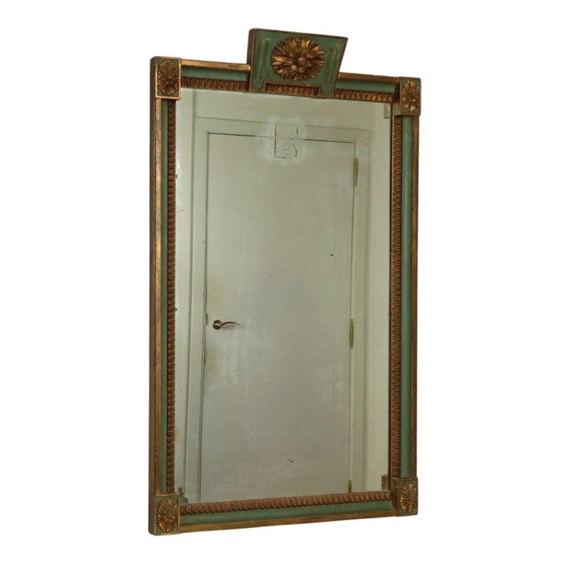 Wood Large Gilt Wood Mirror, France, 1920 For Sale - Image 7 of 18
