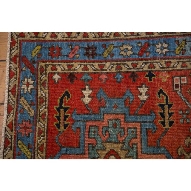 Red Vintage Karaja Rug - 3' x 4'3" For Sale - Image 8 of 9