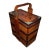 Antique Qing Chinese Wedding Chest / Dowry Box With Original Brass Sliding Lock and Key, Calligraphy For Sale