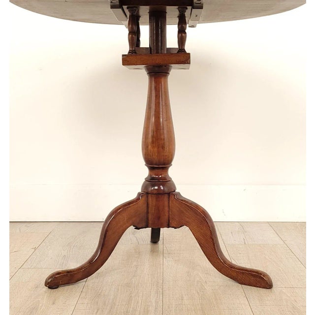 Round Birdcage Georgian Fruitwood Tea Table, Circa 1780 For Sale In San Francisco - Image 6 of 11