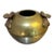 1970s Heavy Brass Tapered Flower-Side Planter / Vase For Sale