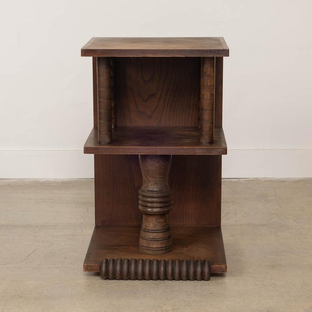 French 1940s French End Table attributed to Charles Dudouyt For Sale - Image 3 of 12