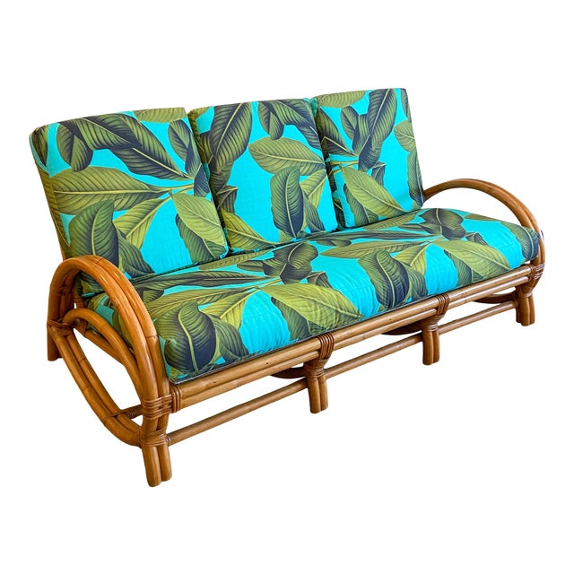 1960s Vintage Rattan Sofa Chairish