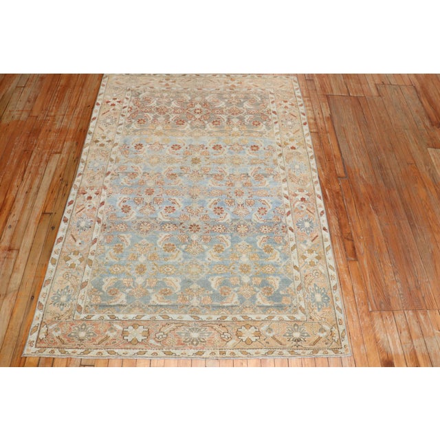 Persian Persian Antique Herati Malayer Rug - 4'6" x 6'5" For Sale - Image 3 of 8