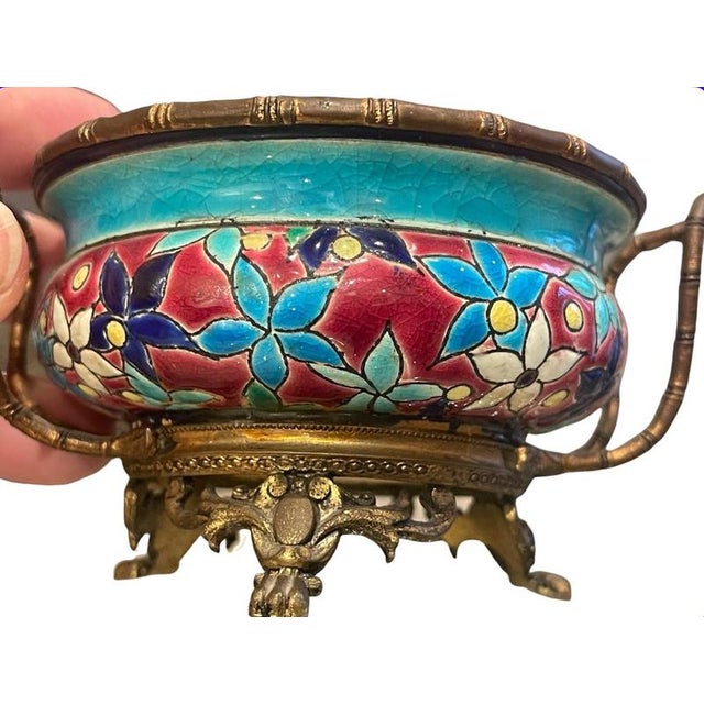 Enamel Trinket Dish from Longwy For Sale - Image 3 of 9