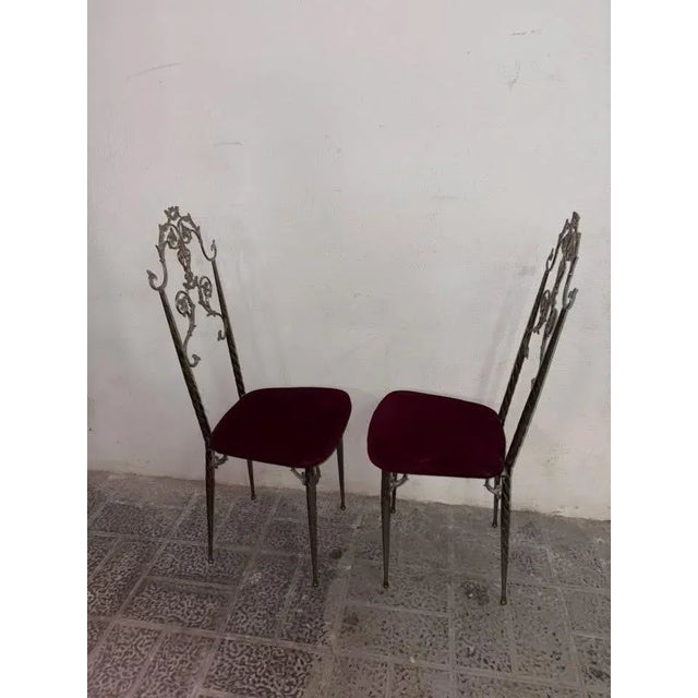 Black Chiavari Chairs, 1950s, Set of 2 For Sale - Image 8 of 15