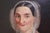 19th Century Early 19th Century American Folk Art School Portrait of a Lady Holding Glasses For Sale - Image 5 of 5
