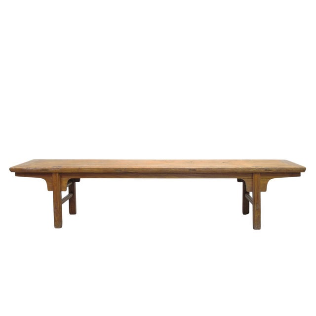 81 Inch Long Elm Bench For Sale - Image 4 of 8
