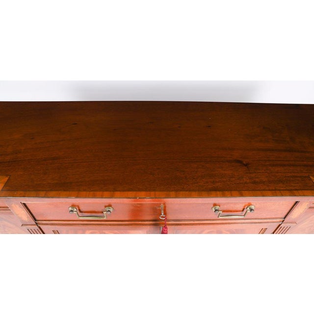 1980s Vintage Flame Mahogany Sideboard by William Tillman, 1980s For Sale - Image 5 of 18