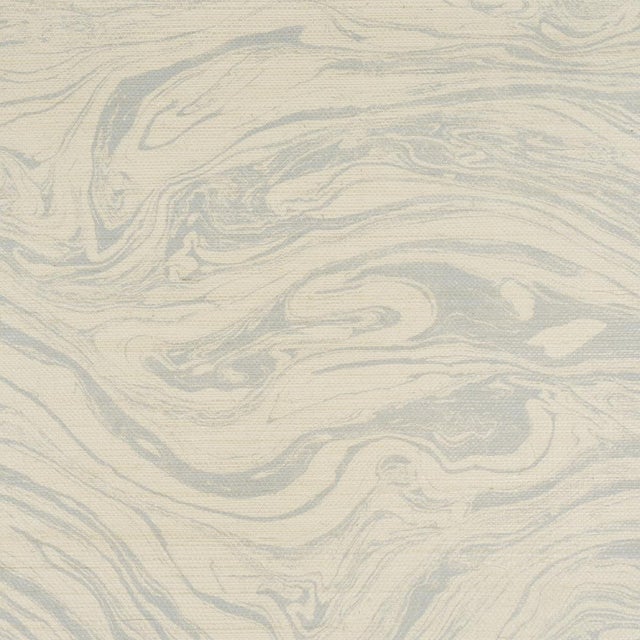 Contemporary SAMPLE - Schumacher Romeo Sisal Wallpaper In Sky For Sale - Image 3 of 5