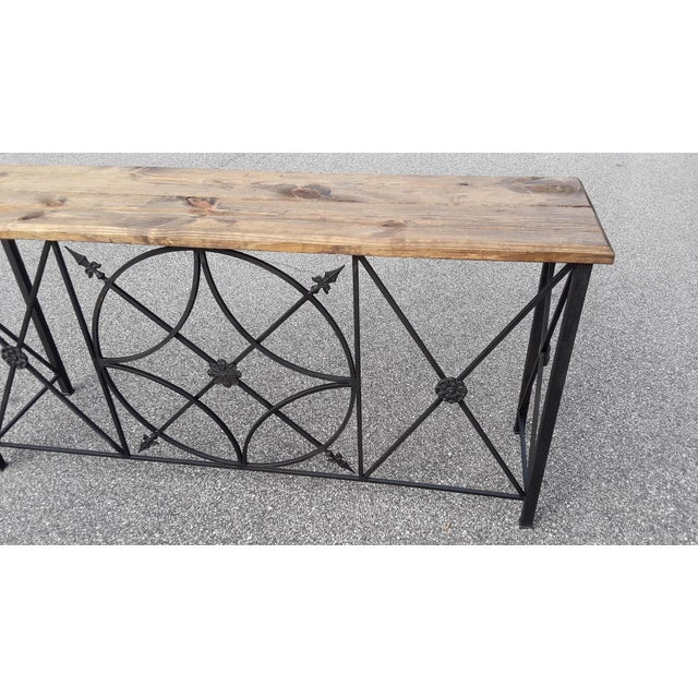2020s Neoclassical Handmade Iron Console For Sale - Image 5 of 6