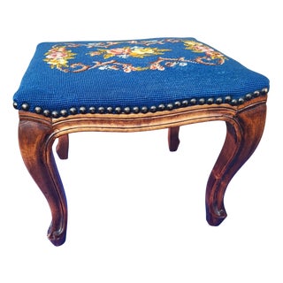 Art Deco Ottoman in Wood, 1920s For Sale