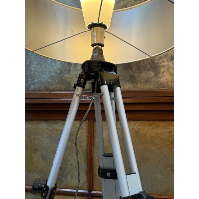 Early 21st Century Tripod Design Surveyors Floor Lamp For Sale - Image 5 of 11