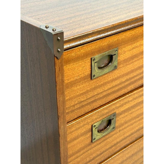 Marine Chest of Drawers in Teak Veneer from Gautier, France, 1960s For Sale - Image 4 of 9
