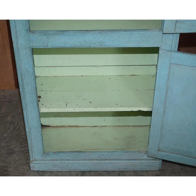 Hand Painted Pine Kitchen Pot Cupboard, 1860s For Sale - Image 17 of 18