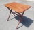 Mid-Century Stained Maple Adjustable Height Folding Tray Table For Sale - Image 4 of 7