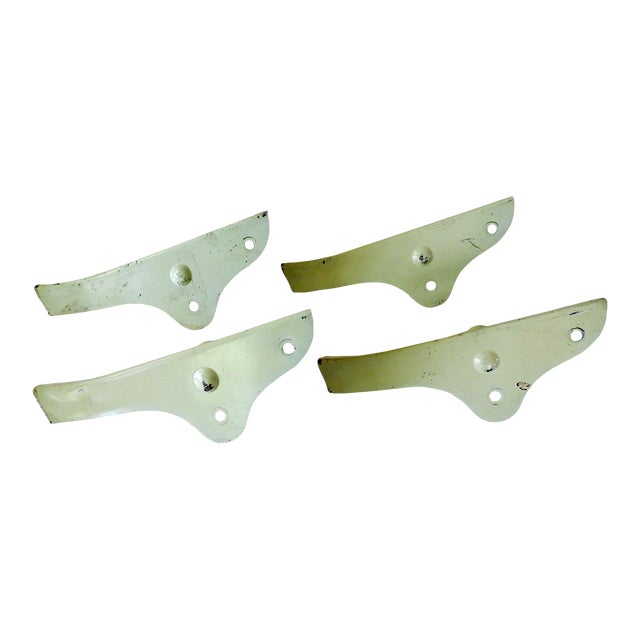 Vintage Celadon Green Metal Stool Legs Set of 4 Chairish