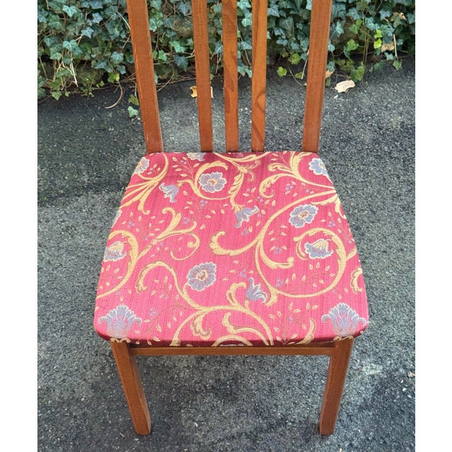 Mid-Century Modern Set of 10 Ims SRL Italian Mid-Century Modern Teak Wood Dining Chairs For Sale - Image 3 of 10