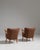 Pair of 1940s Danish Brown Mid-Century Modern Upholstered Armchairs For Sale - Image 12 of 15