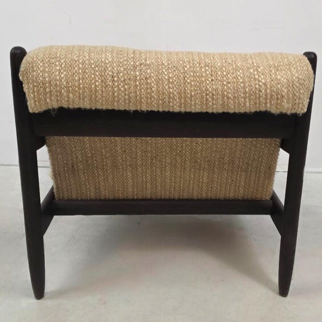 Vintage Lounge Chair in Wool by Carl Straub, 1960s For Sale - Image 4 of 7