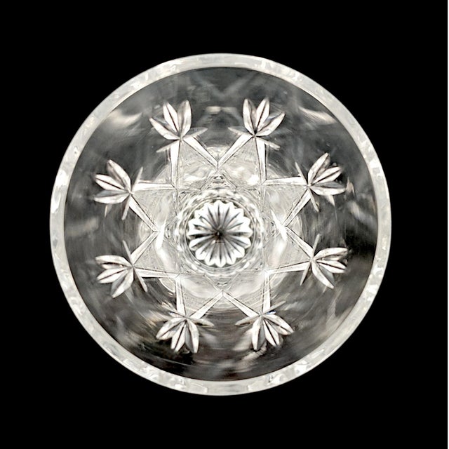 Glass Late 20th Century Edinburgh Crystal Cut Vase, Scotland, 6 Inch For Sale - Image 7 of 9